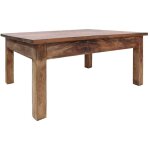 Vidaxl - table basse bois d'acajou massif 98x73x45 cm