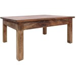Vidaxl - table basse bois d'acajou massif 98x73x45 cm