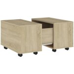 Vidaxl - table basse chêne sonoma 60x60x38 cm bois d'ingénierie Vidaxl - table basse chêne sonoma 60x60x38 cm bois d'ingénierie