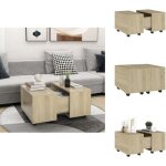 Vidaxl - table basse ch�ne sonoma 60x60x38 cm bois d'ing�nierie - table basse - table d'appoint - table ...