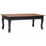 Vidaxl ? table basse fixe en bois d'acajou massif ? dimensions 120x60x45 cm ? finition vintage �l�gante ...