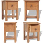Table de chevet 36x30x47 cm bois de chêne massif - table de nuit - meuble de chambre - table de chevet ... Table de chevet 36x30x47 cm bois de chêne massif - table de nuit - meuble de chambre - table de chevet ...