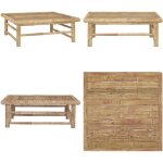 Vidaxl - table de jardin 65x65x30 cm bambou - table de jardin - mobilier de jardin - table en bambou ...