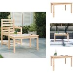 Vidaxl - table de jardin 82, 5x50, 5x45 cm bois massif de pin - table de jardin - table ext�rieure - ...
