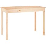 Vidaxl - table � manger 110x55x75 cm bois massif de pin