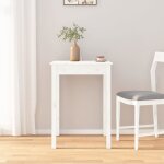 Vidaxl - table � manger blanc 55x55x75 cm bois massif de pin