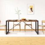 Vidaxl - table � manger bois de r�cup�ration massif 180 cm