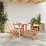 Vidaxl - table pliable de jardin papillon 120x70x75 cm bois teck solide