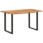 Vidaxl - table de salle � manger 140x70x76 cm bois d'acacia solide