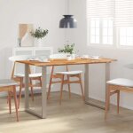 Vidaxl - table de salle � manger 140x70x76 cm bois d'acacia solide