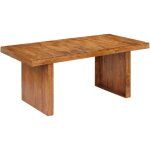 Vidaxl ? table de salle � manger 180x90x75 cm en bois d'acacia massif ? finition miel ? durable et stable ...