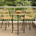 Vidaxl - table de salle � manger �55 cm verre tremp� et acier