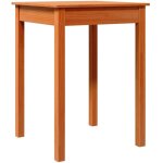 Vidaxl ? table de salle � manger carr�e 55x55x75 cm ? bois massif de pin ? finition cire marron ? assemblage ...