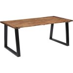 Vidaxl - table � manger bois d'acacia massif 180x90 cm