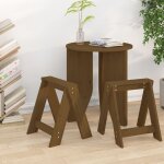 Vidaxl - tabourets lot de 2 marron miel 40x40x45 cm bois massif de pin