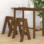 Vidaxl - tabourets lot de 2 marron miel 40x40x60 cm bois massif de pin