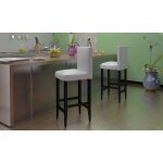 Vidaxl - tabourets de bar lot de 2 blanc similicuir Vidaxl - tabourets de bar lot de 2 blanc similicuir
