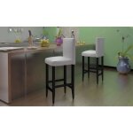 Vidaxl - tabourets de bar lot de 2 blanc similicuir