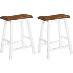 Vidaxl - tabourets de bar lot de 2 bois massif Vidaxl - tabourets de bar lot de 2 bois massif