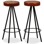 Vidaxl - tabourets de bar lot de 2 cuir v�ritable