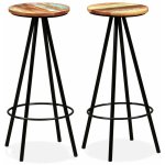Vidaxl - tabourets de bar lot de 2 bois massif de r�cup�ration