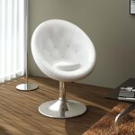 Vidaxl - tabouret de bar blanc similicuir