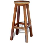 Tabouret de bar bois de récupération massif Tabouret de bar bois de récupération massif