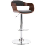 Vidaxl - tabouret de bar contreplaqu� et tissu gris