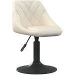 Tabouret de bar crme velours vidaxl