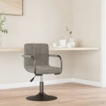 Vidaxl tabouret de bar gris clair velours