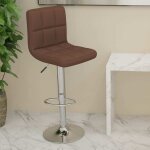 Vidaxl - tabouret de bar marron tissu