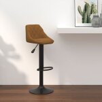 Vidaxl - tabouret de bar marron velours