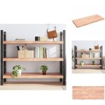 Vidaxl - tag�re murale marron clair bois ch�ne massif trait� - meuble mural - �tag�re murale - �tag�re ...