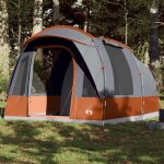 Vidaxl - tente de camping tunnel 3 personnes gris et orange imperm�able