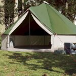 Vidaxl tente familiale tipi 8 personnes vert impermable