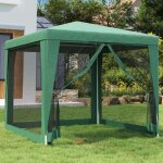 Vidaxl - tente de f�te avec 4 parois lat�rales en maille vert 2. 5x2. 5 m