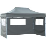 Vidaxl - tente pliable avec 3 parois 431x291x315 cm anthracite