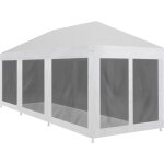 Vidaxl ? tente de r�ception 9 x 3 m avec 8 parois en maille ? r�sistante aux uv et � l'eau ? structure ...