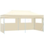 Vidaxl - tente de rception pliable crme 3 x 6 m