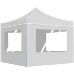 Vidaxl - tente de réception pliable avec parois aluminium 3x3 m blanc Vidaxl - tente de réception pliable avec parois aluminium 3x3 m blanc