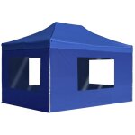 Vidaxl - tente de r�ception pliable avec parois aluminium 4, 5x3 m bleu