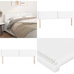 Ttes de lit 2 pcs blanc 80x5x78 / 88 cm similicuir - tte de lit - ttire de lit - meuble de chambre ...