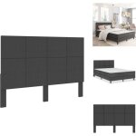 Vidaxl - t�te de lit gris fonc� tissu 180x200 cm - t�te de lit - literie - meuble chambre - t�ti�re lit ...