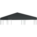 Toile sup�rieure de gazebo 310 g / m� 3 x 3 m gris vidaxl