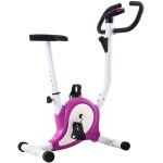Vélo d'appartement avec résistance à courroie violet Vélo d'appartement avec résistance à courroie violet