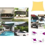 Vidaxl - voile d'ombrage 160 g / m� beige 3 / 4x3 m pehd - parasol - voile d'ombrage - parasol rectangulaire ...