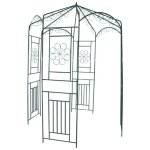 Vidaxl ? vo�te de jardin en fer forg� 250 cm ? r�sistante aux intemp�ries ? support pour rosiers et plantes ...