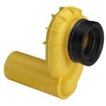 Viega - siphon d'urinoir horizontal o 50, plastique, jaune