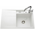 Aquatop - vier de cuisine blanc bela - égouttoir à gauche - l 780 x l 510 x p 200 mm - sous - meuble ... Aquatop - vier de cuisine blanc bela - égouttoir à gauche - l 780 x l 510 x p 200 mm - sous - meuble ...
