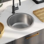Vier de cuisine avec cr�pine et pi�ge acier inoxydable vidaxl